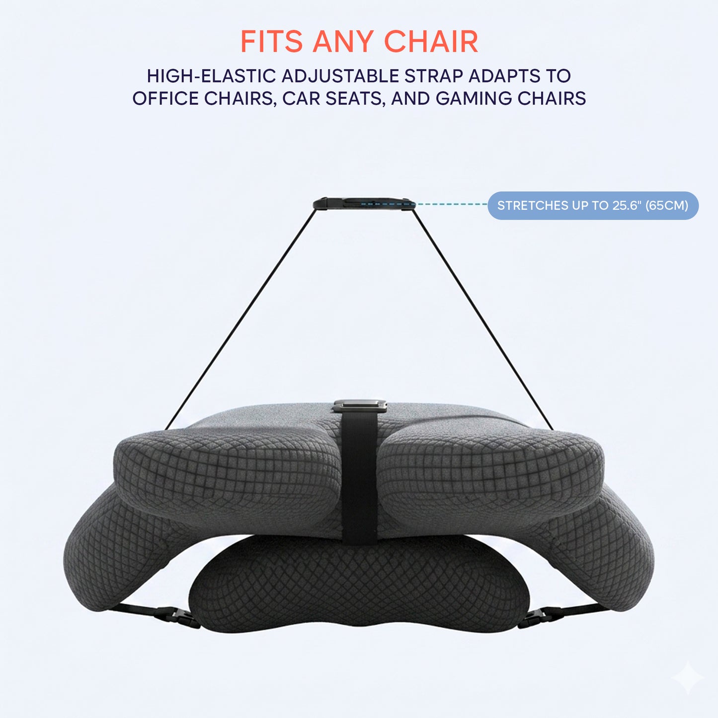 Kummo Lumbar Support Pillow for Office Chair — Ergonomic Back Cushion
