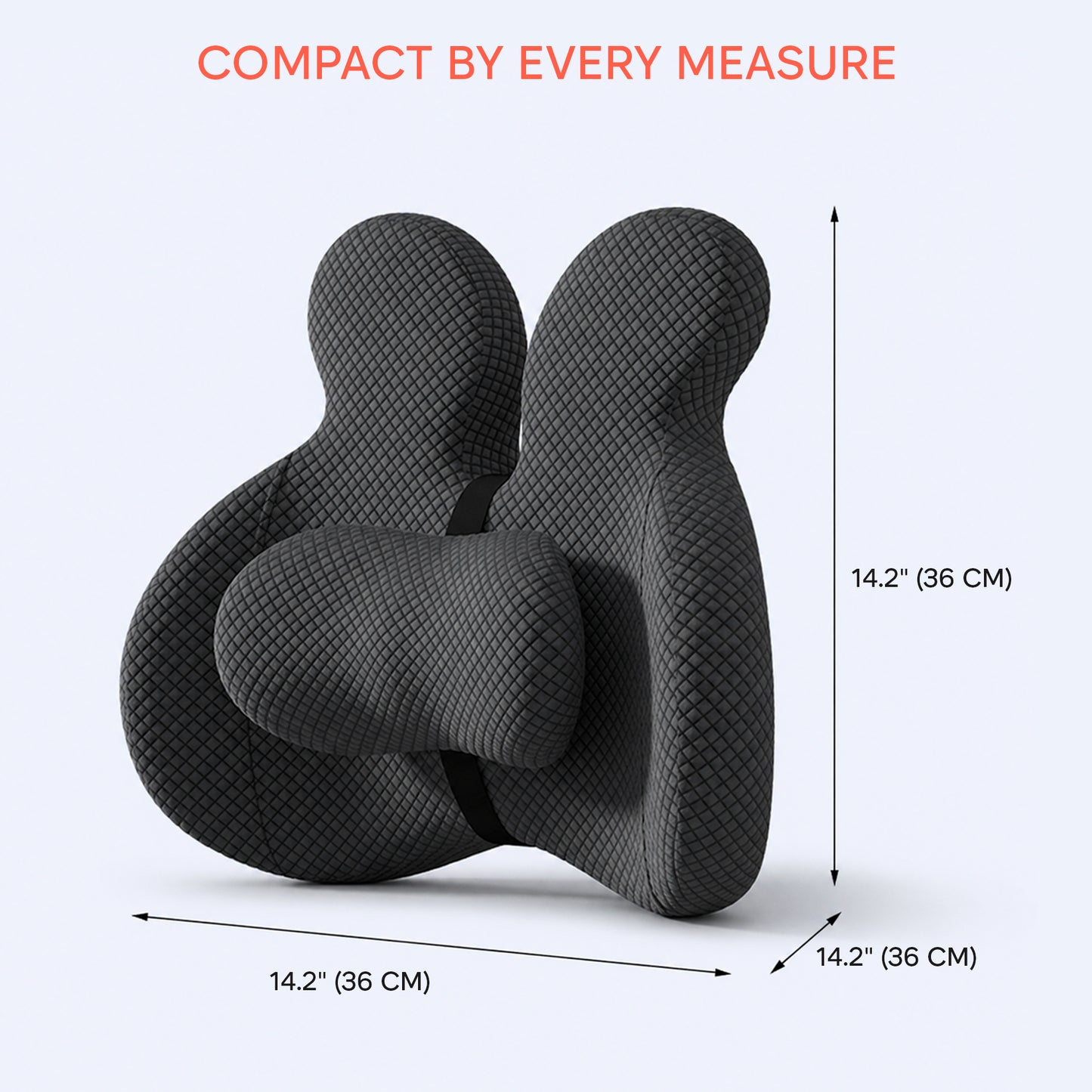 Kummo Lumbar Support Pillow for Office Chair — Ergonomic Back Cushion